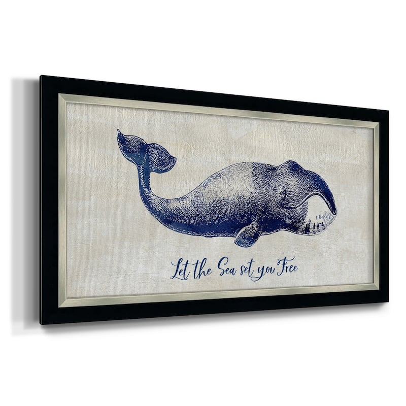 Let The Sea Set You Free Premium Framed Canvas- Ready to Hang
