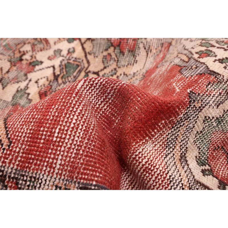 ECARPETGALLERY Hand-knotted Antalya Vintage Red Wool Rug - 5'2 x 9'5