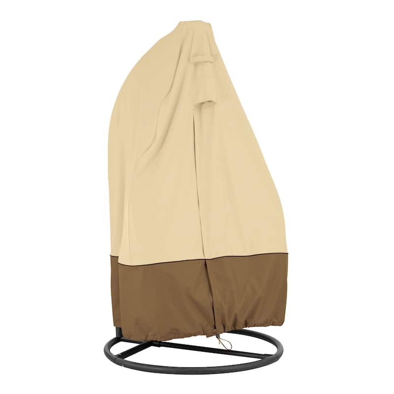 Classic Accessories Veranda Water-Resistant 43 Inch Patio Hanging Chair and Stand Cover