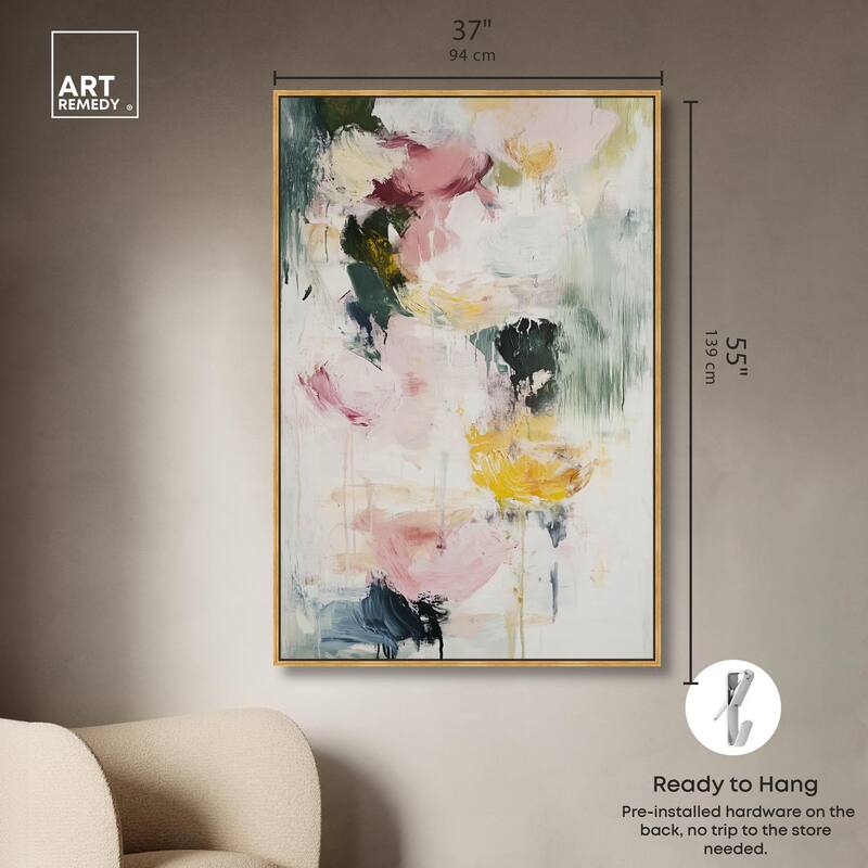 Dripping Colors II Canvas by Art Remedy