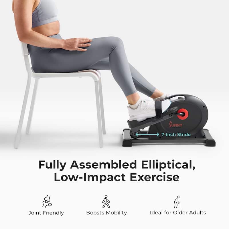 Sunny Health & Fitness Smart Compact Mini Elliptical SF-E324029