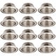 preview thumbnail 25 of 26, 12-Pack 6 Inch Recessed Can Light Trim, Metal Step Baffle Trim Satin Nickel