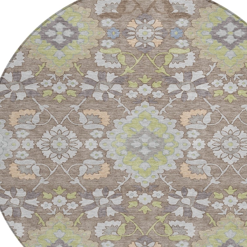 HomeRoots Oriental Traditional Rectangle Outdoor Rug