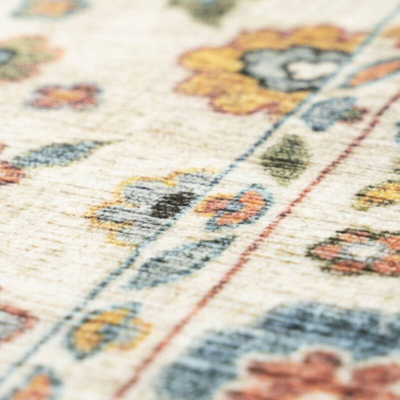 Smart Wash Ambient Glam Oriental Indoor Polyester Area Rug