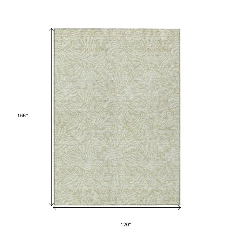 HomeRoots Floral Transitional Rectangle Outdoor Rug