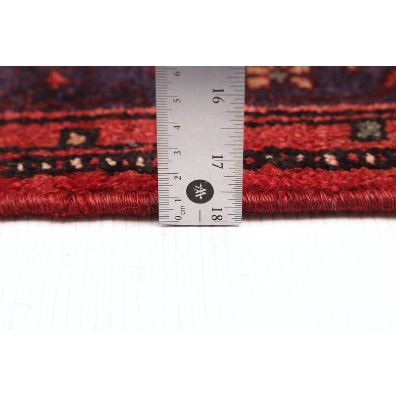 ECARPETGALLERY Hand-knotted Andelz Dark Navy, Red Wool Rug - 3'5 x 6'3