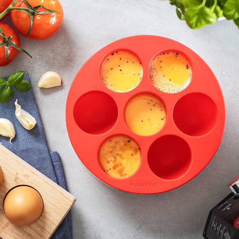 Instant Pot Official Silicone Egg Bites Pan with Lid
