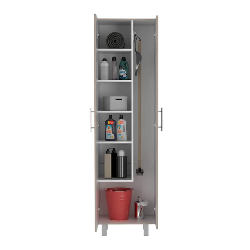 Closet Pantry for Bedroom ,Living Room ,Apartment, Light Gray / White