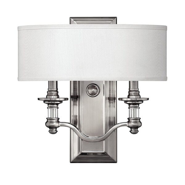 Hinkley Lighting H4900 2-Light ADA Compliant Indoor Double Sconce Wall Sconce from the Sussex Collection - Brushed nickel