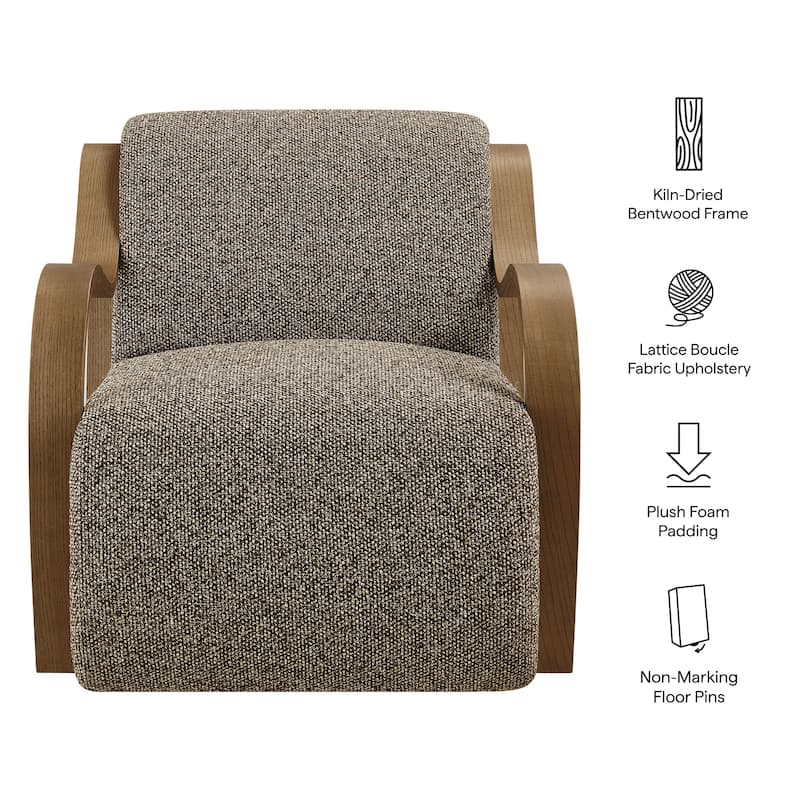 Atrium Lattice Boucle Accent Armchair