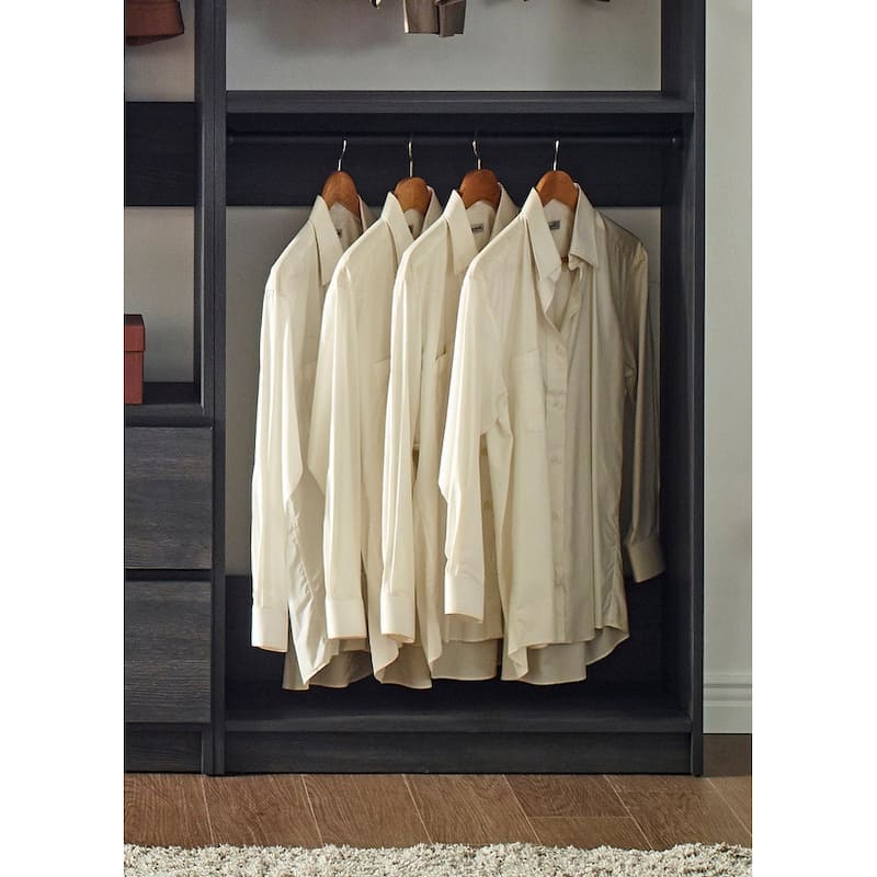 Prosper Gray Freestanding Walk in Wood Closet System