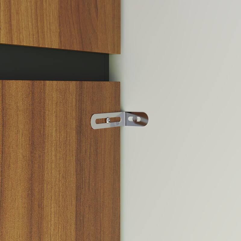 Modern Wooden Chest of Drawers with Wavy Front Design, 4-Drawer Storage Cabinet for Bedroom or Living Room