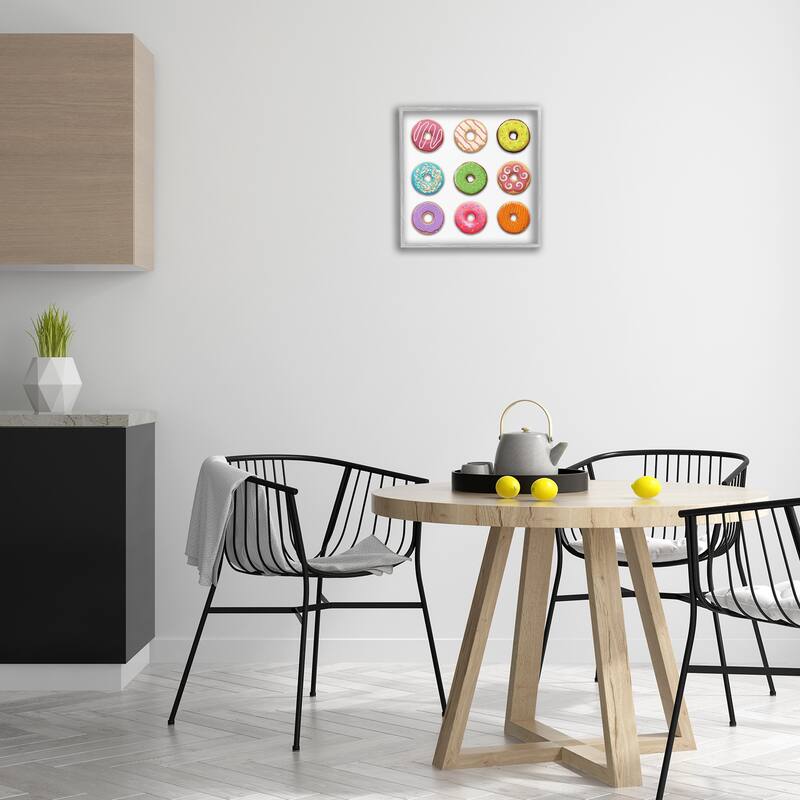 Stupell Colorful Mixed Donuts Framed Giclee Art Design By Marcus Prime