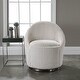 preview thumbnail 6 of 5, Uttermost Crue Ivory Swivel Chair