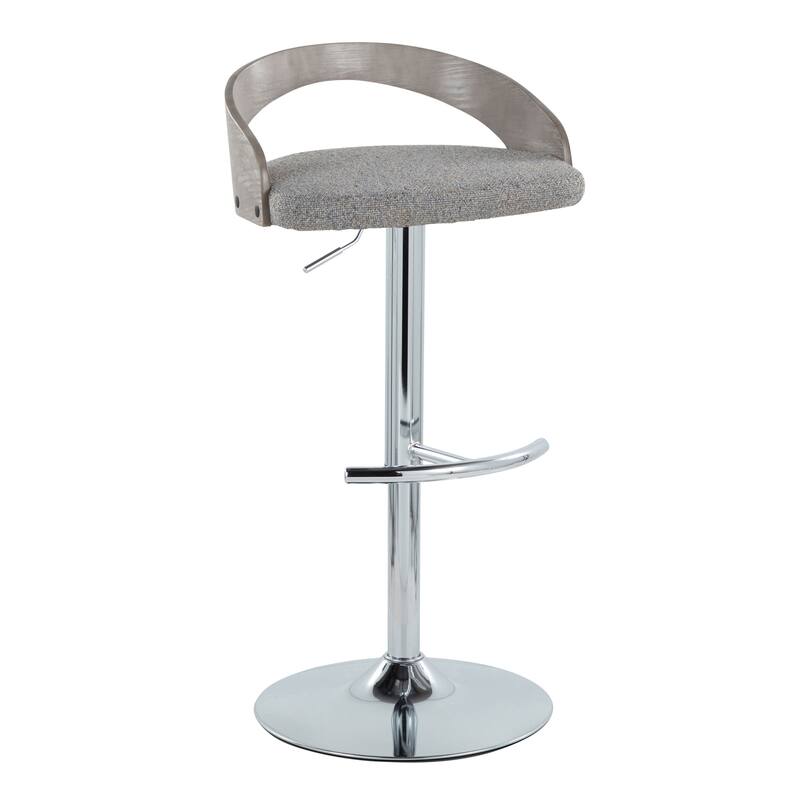Carson Carrington Stavanger Adjustable Bar Stool with Rounded T Footrest (Set of 2)