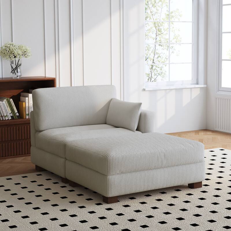 Modern Chaise Lounge Modular Sectional Sofa