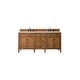 preview thumbnail 1 of 33, James Martin Vanities Brittany 72" Double Vanity, Saddle Brown