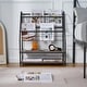 preview thumbnail 4 of 14, VECELO 29.53" H 4-Tier Metal Frame Magazine Rack Open Shelf Bookcase Storage Organizer for Living Room