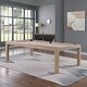 preview thumbnail 20 of 35, Olivia 8ft Driftwood Ash Billiard Slate Pool Table with Dining Top Beige