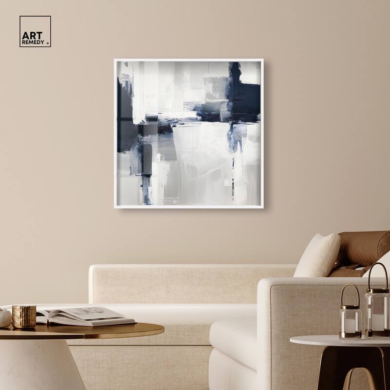 Porcelain Blue on White II Shadowbox by Art Remedy
