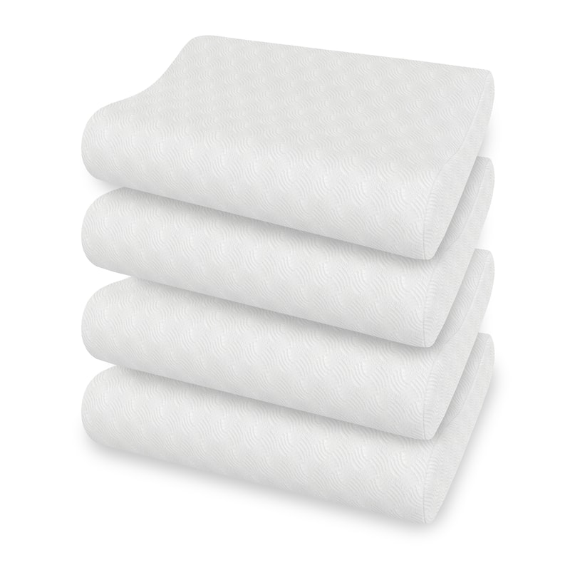 Bodipedic Classics Contour Memory Foam Bed Pillow - White