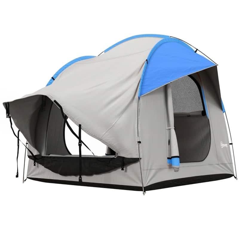 Car Tent for Hatchbacks SUVs Minivans Outdoor Camping Waterproof Portable Shelter - Blue