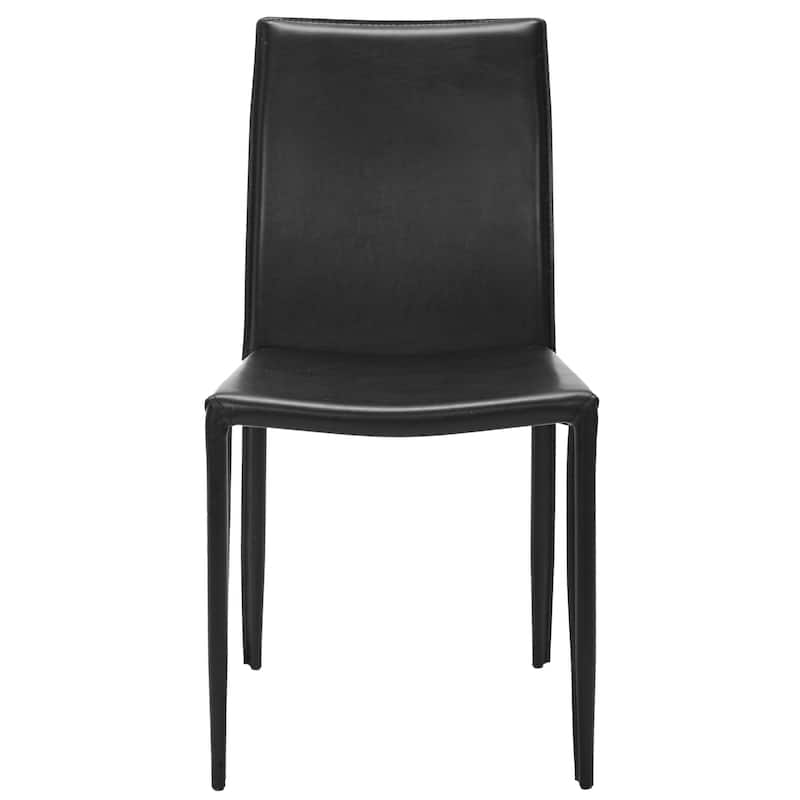 SAFAVIEH Oneida Faux Leather Dining Room Chair (Set of 2) - 18.9" W x 22.8" L x 35.8" H - 19"Wx23"Dx36"H