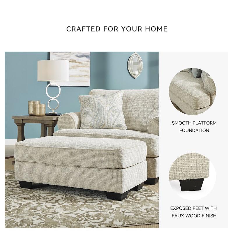 Signature Design by Ashley Monaghan Beige Ottoman