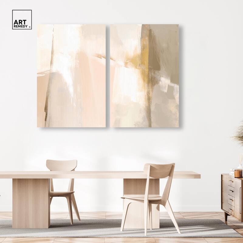 Meditative Hues II Canvas Set of 2 by Art Remedy, Gallery Wrapped