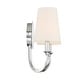 preview thumbnail 3 of 3, Payton 2 Light Polished Chrome Wall Mount - 13.50'' W x 11.81'' H