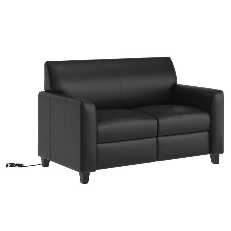 Upholstered Loveseat with Charging Station - 30"D x 52.5"W x 33.25"H