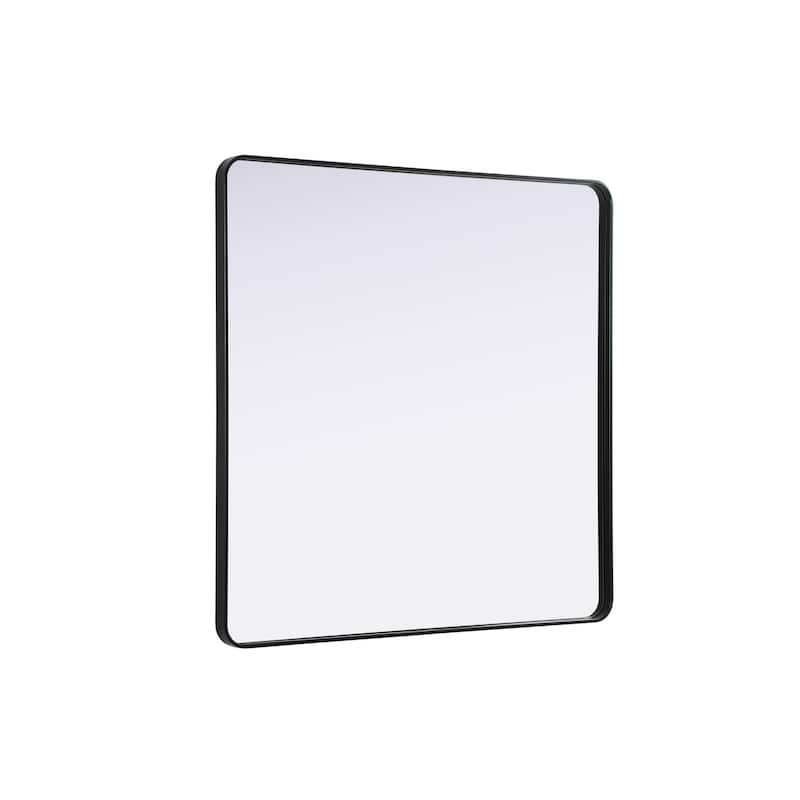 Elegant Lighting MR8A4848 Remy 48" Square Flat Medium Density - Black