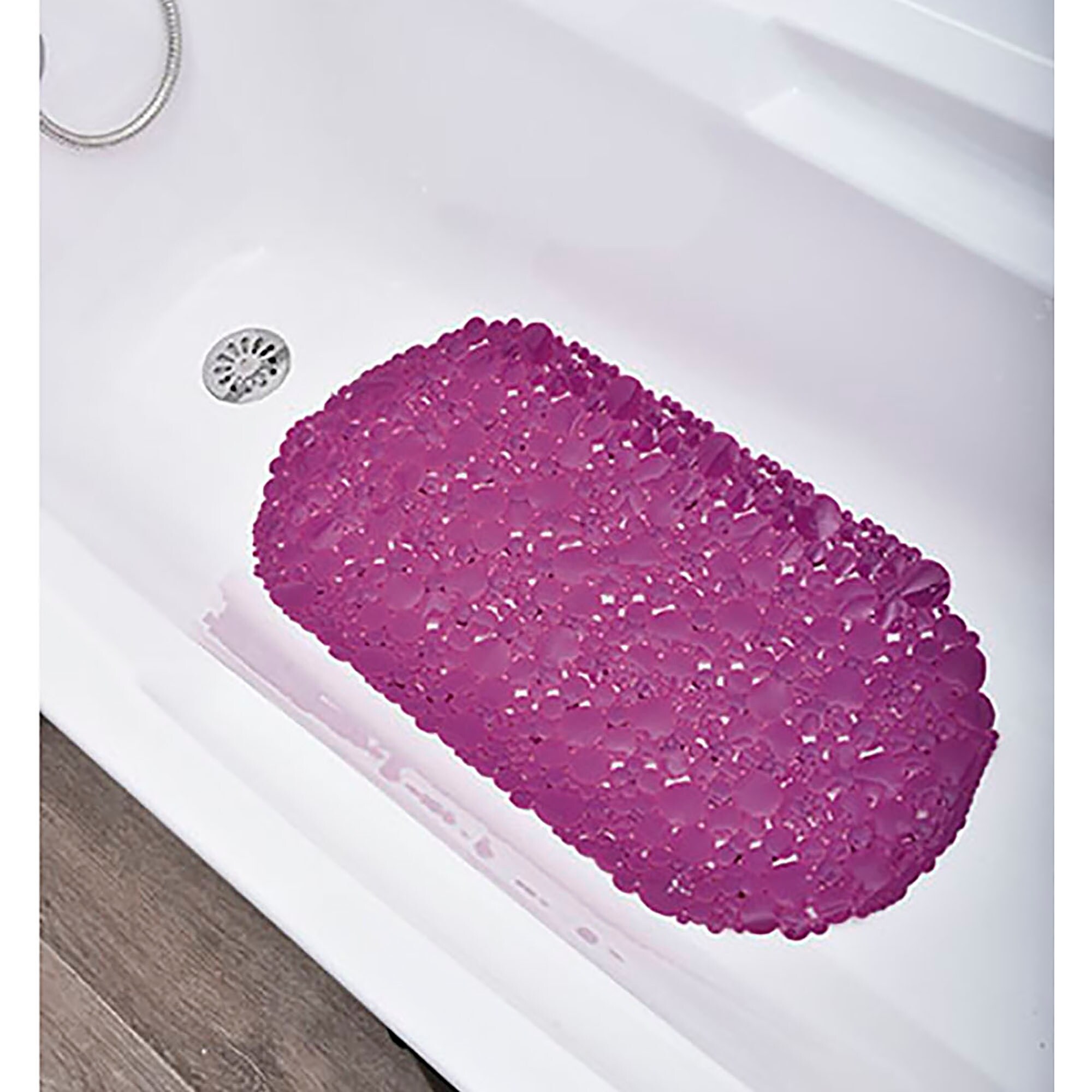 Beads Bathtub and Shower Mat - 27 x 14 Multicolored Waterproof