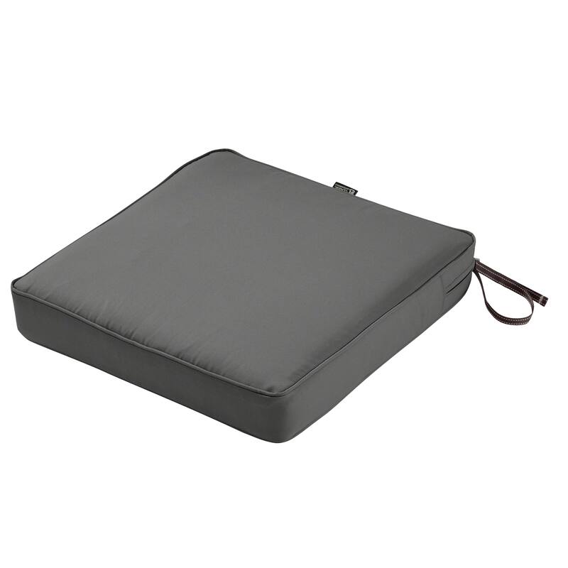 Classic Accessories Montlake Water-Resistant 17 x 17 x 3 Inch Patio Seat Cushion
