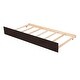 preview thumbnail 57 of 68, Low Loft Bed with Safety Fence, Climbing Ladder, Storage Drawers and Trundle Solid Wood Bed