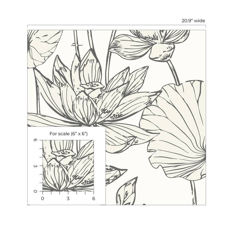 Seabrook Designs Viola Floral Non-Woven Unpasted Wallpaper