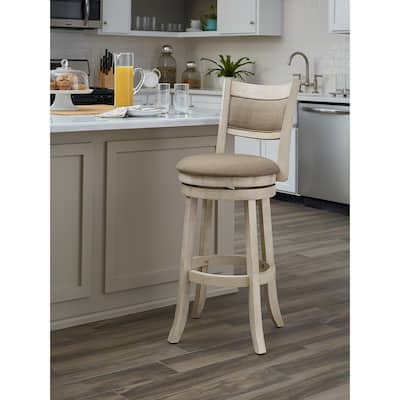 The Gray Barn McNiven 30-inch Swivel Stool with Solid Back