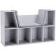 preview thumbnail 2 of 3, Kids Bookcase Organizer Bench with Cushioned Seat