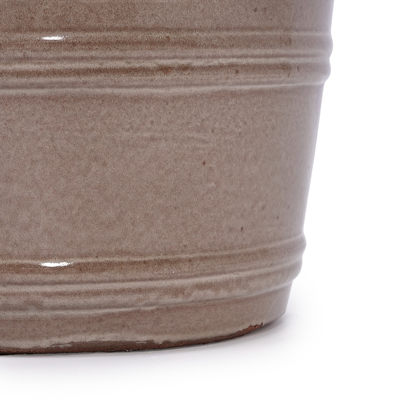 3 Breathable Handmade Ceramic Planters Ring Design for Succulent Herbs