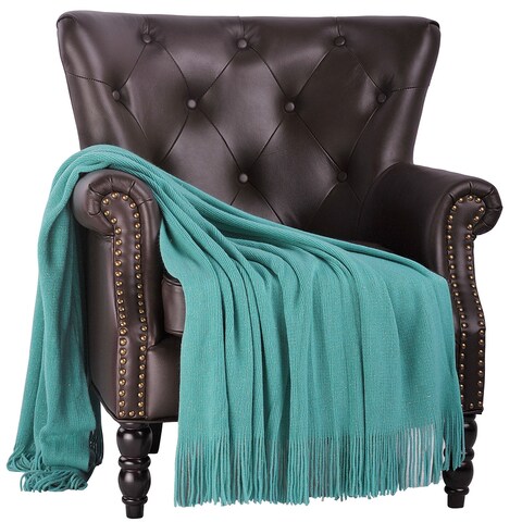 Glitter Knitted Throw Blanket
