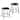 Hampden Furnishings (2 Pack) Otto Collection Steel Frame Padded Science Stool, Black
