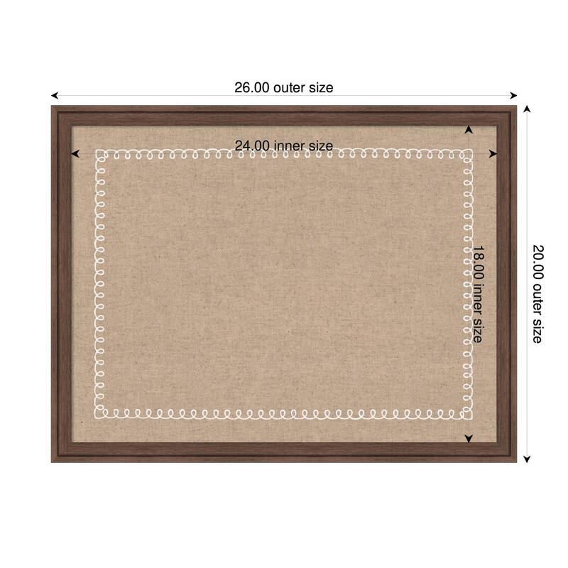 Kate and Laurel Pinboard White Scalloped Edge