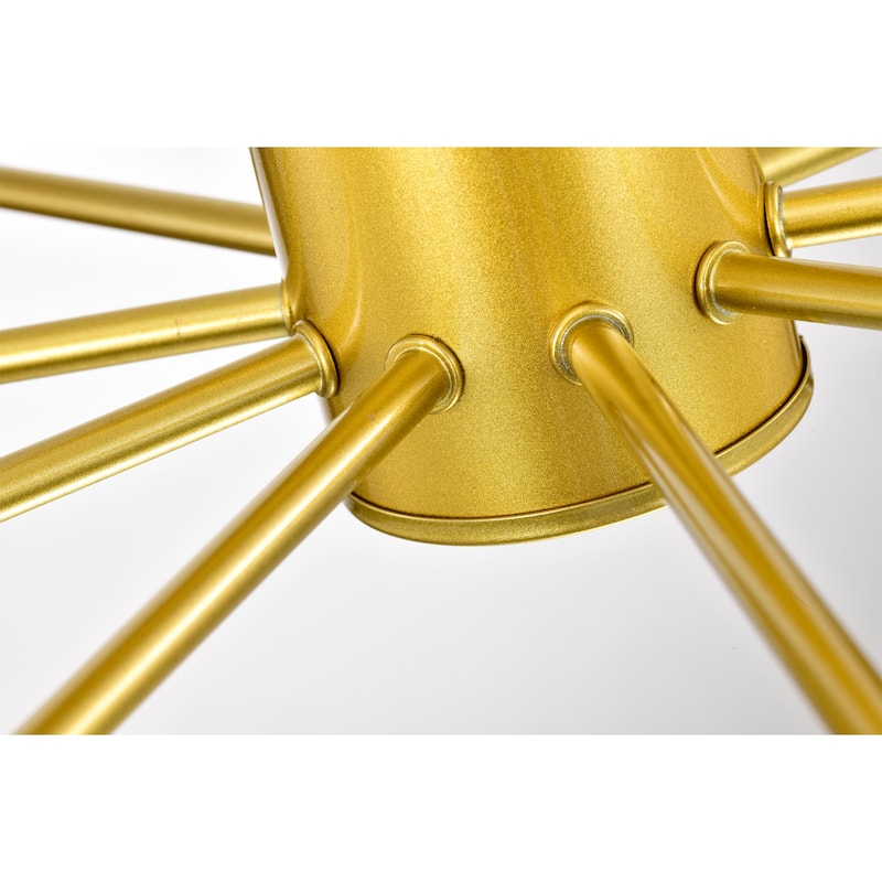 Pimlin 10-Light Baton Style Semi-Flush Mount Ceiling Lamp