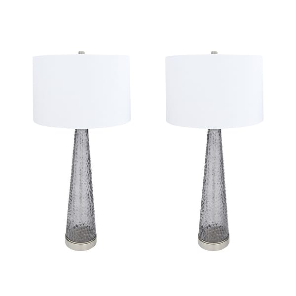 Shop Transparent Bubble Glass Table Lamp Set Of 2 Overstock 31277644