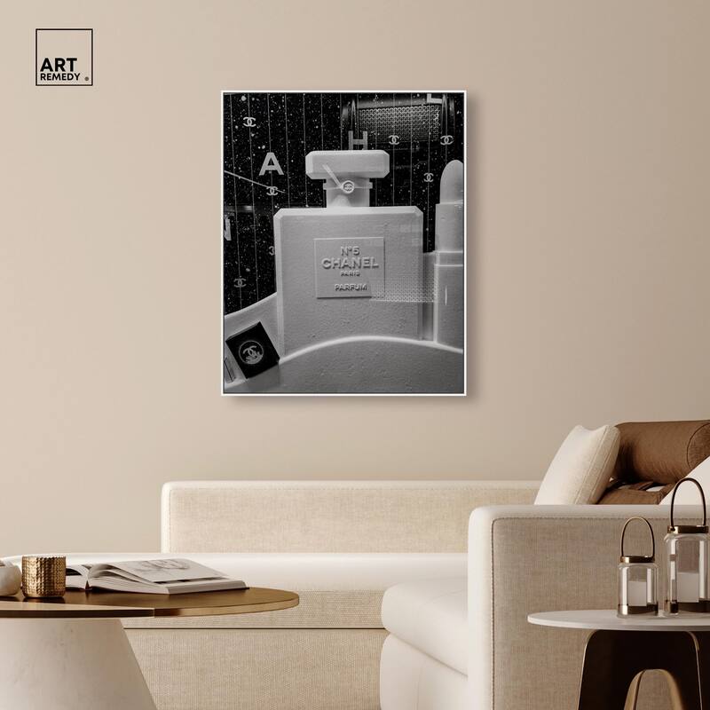 Sculptural Number 5 Canvas by Art Remedy