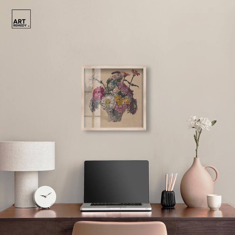 Basket of Flowers Shadowbox by Art Remedy