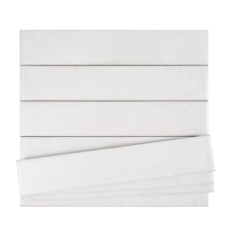Cadence 3x16 Crisp White Porcelain Subway Wall and Floor Tile (14.21 sq ft/case) - 44 Pack