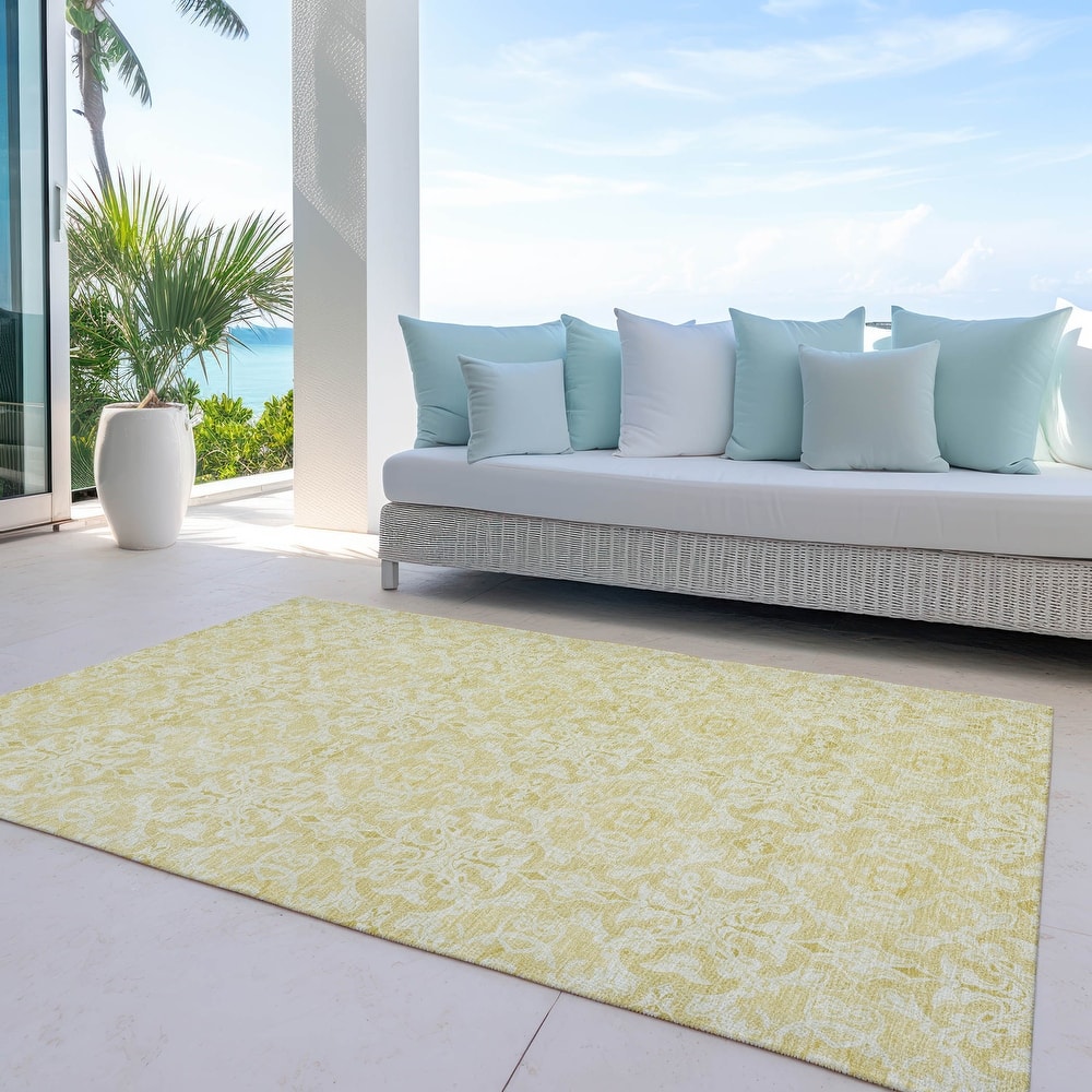 Machine Washable Indoor/ Outdoor Chantille Traditional Medallions Rug