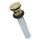 preview thumbnail 7 of 7, Kingston Brass Made To Match Brass Push Pop-Up Drain with Overflow Polished Brass