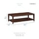 preview thumbnail 3 of 4, Zenora 52" Rectangular Wood Cocktail Table